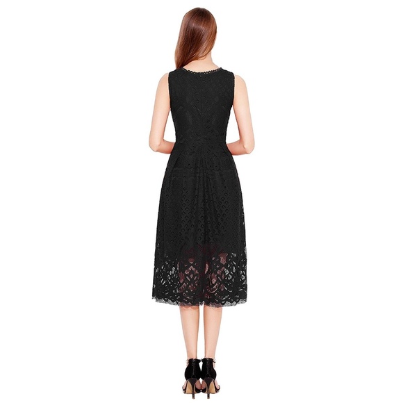 BNWT Lace Cocktail Party Dress in Black - Picture 3 of 5